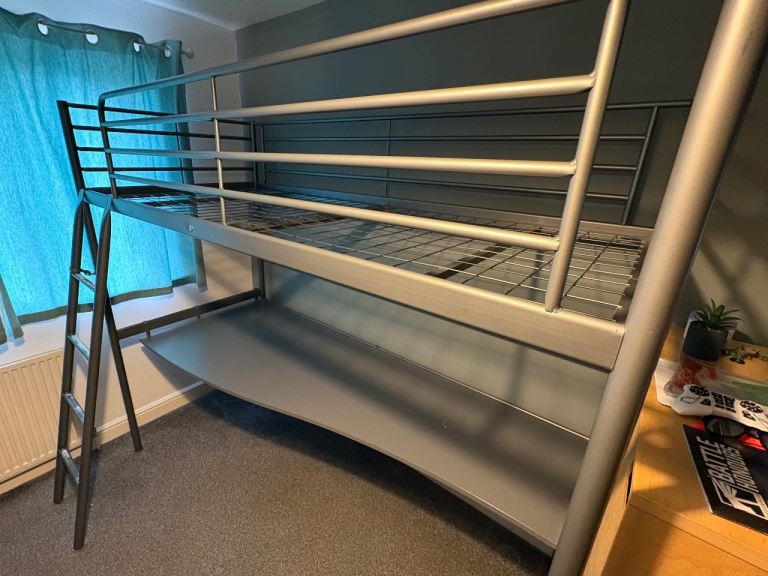 IKEA SVÄRTA Loft Bed (Single) with Desk – Disassembled & Ready to Collect/Deliver