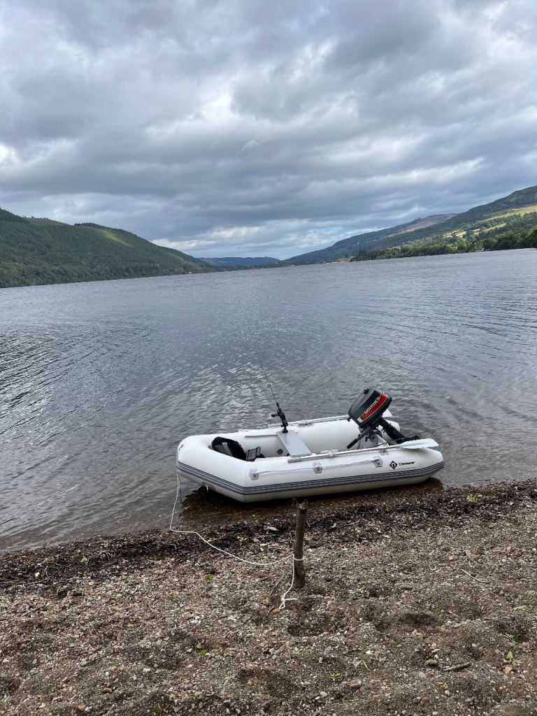 Inflatable boat and 4hp engine 