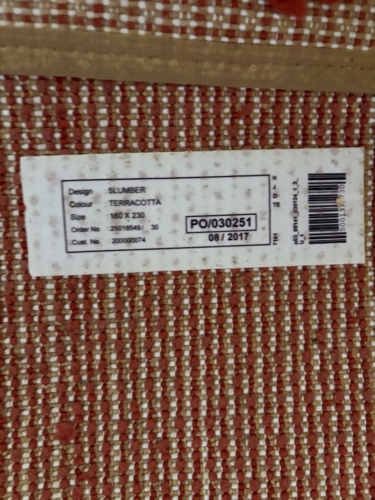 Large rug - also curtains and cushions matching 