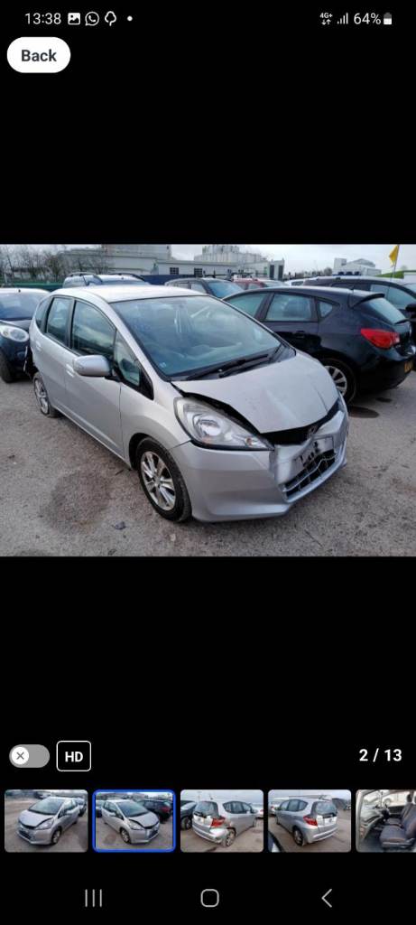Honda jazz 2012 breaking 