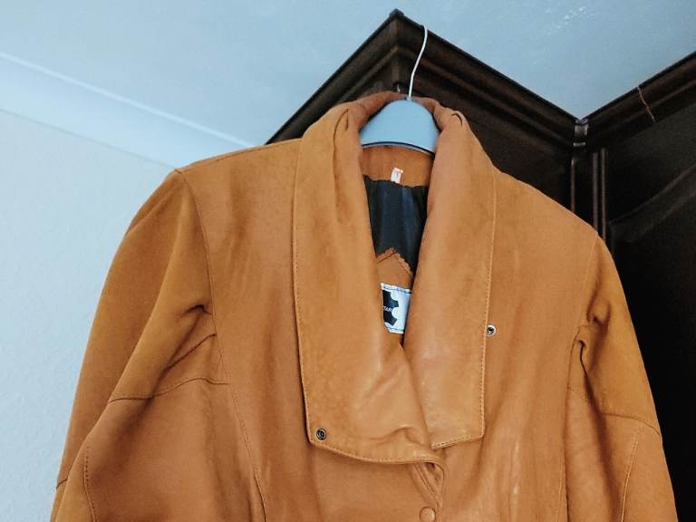 Ladies  Brown  Leather Jacket