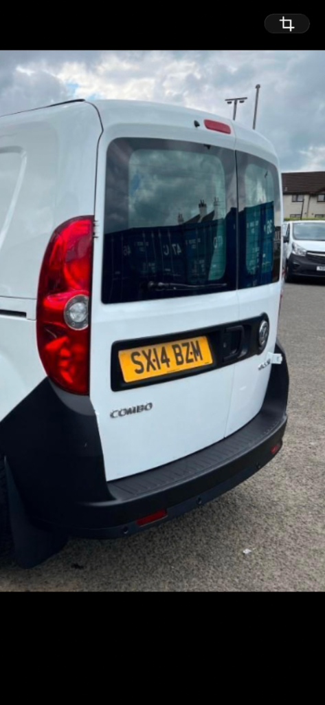 Vauxhall combo Rear glass doors ideal camper conversion 