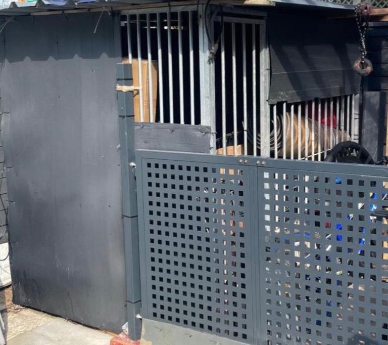 METAL GALVANISED DOG RUN X4 PANELS