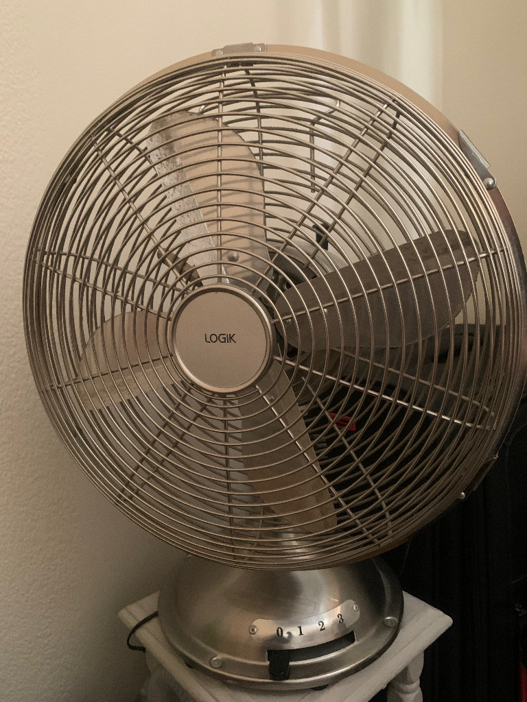 Retro Chrome Fan 13 inch