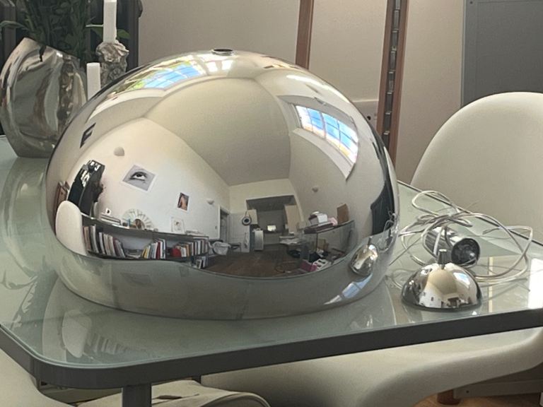 Large mirror finish Kartell Lamp