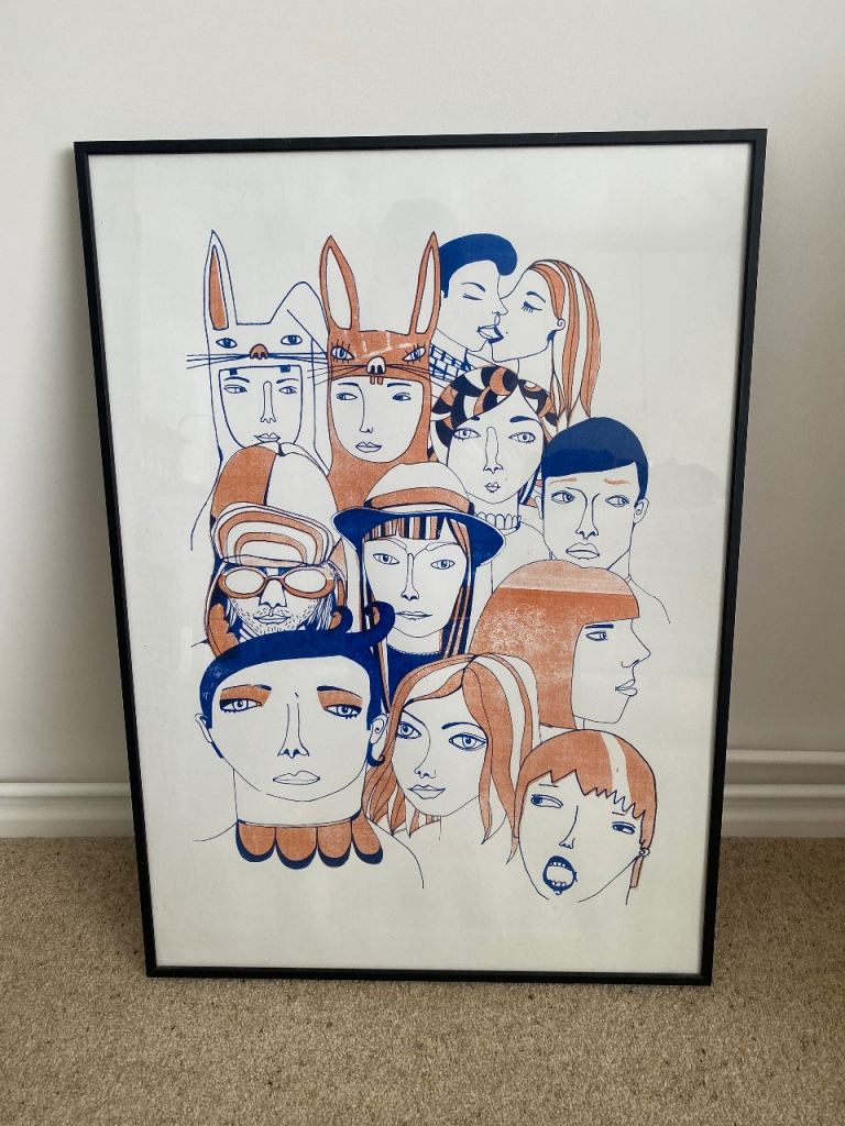 Framed print - screen print / poster