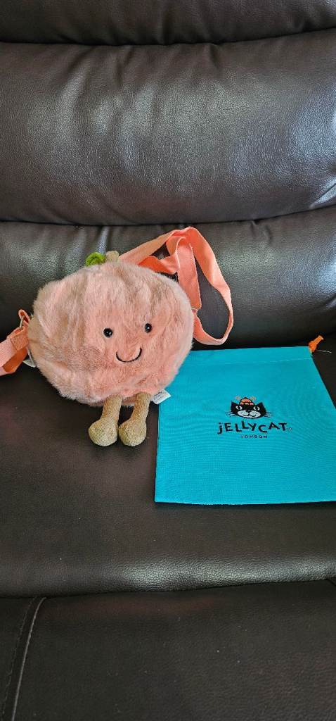 Jellycat peach bag with dustbag New