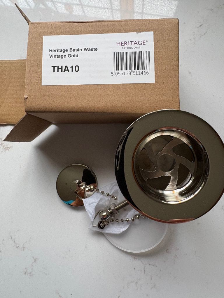 Heritage basin waste vintage Gold