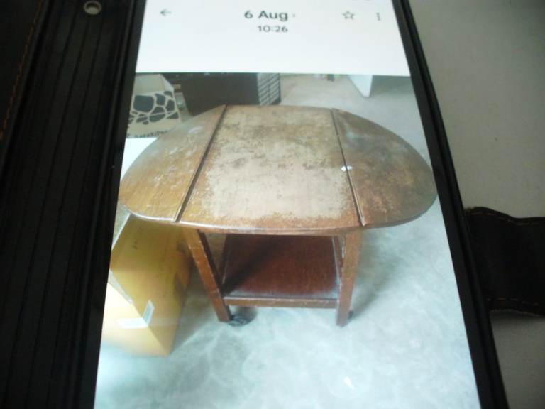 Wooden Drop Leaf Coffee Table – Fair Condition