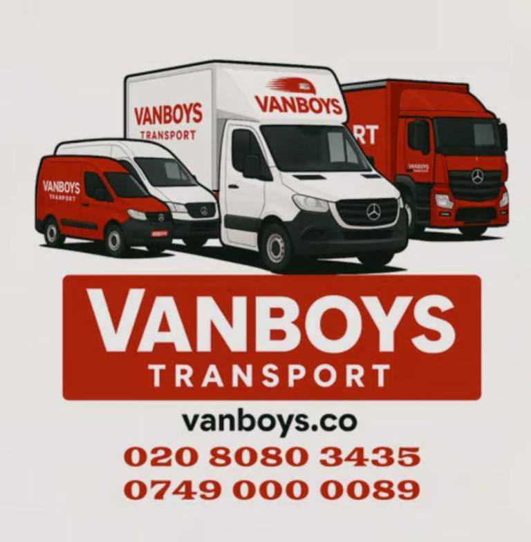 MAN AND VAN HIRE REMOVALS MOVING LOGISTICS COURIER TRANSPORT DELIVERY SERVICE WITH A LUTON 7.5 TRUCK