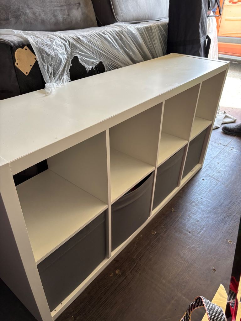 Ikea Kallax Storage Boxes with Canvas boxes *Bargain £30