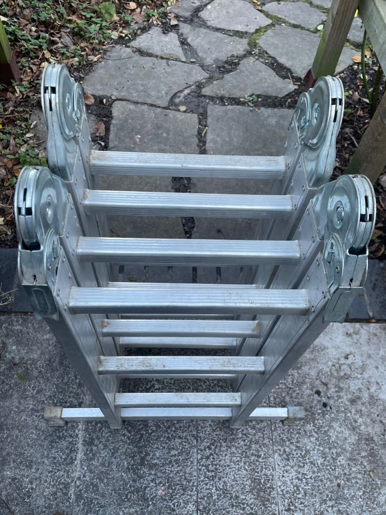 Multipurpose folding ladder