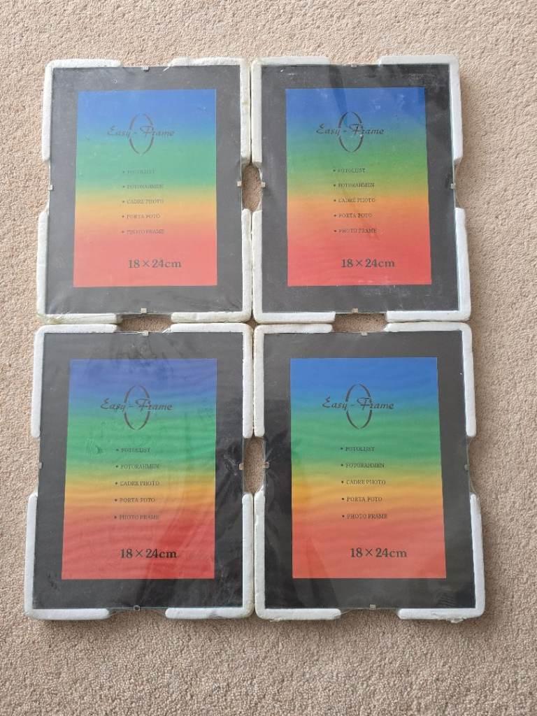Glass clip frames x 4 