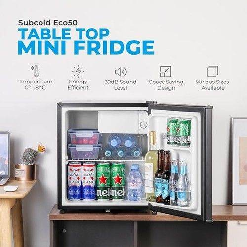 image for Subcold Eco50 50L Mini Table Top Fridge - Black