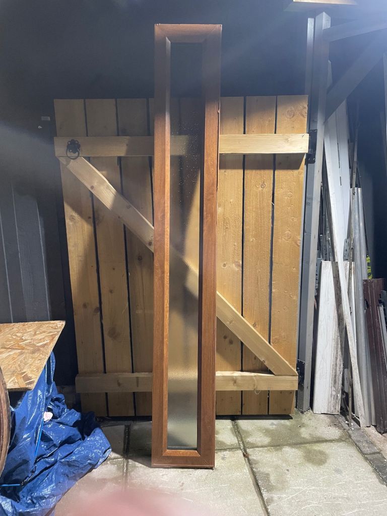 oak /white pvc window