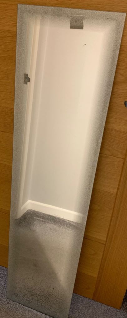 Mirror with sparkle / glitter edging. 