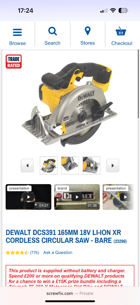 Dewalt ripsaw 