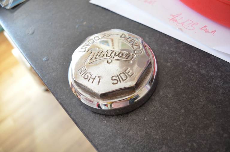 old looking  Morgan Hubcaps