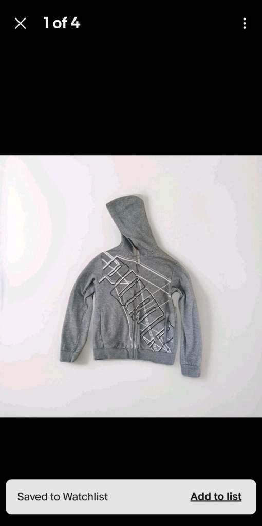 PUMA Men's Grey Full Zip Hoodie Size XS *Read Description*