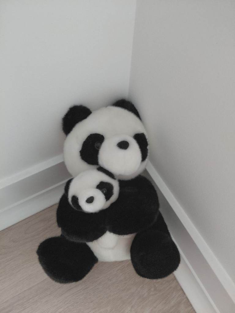 Soft plush - Mother And Baby Panda - Bear - Toy