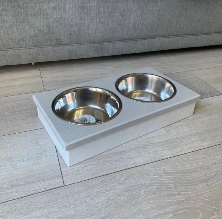 Marble pet bowls 