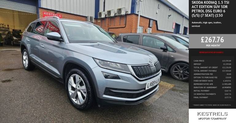 2019 Skoda Kodiaq 1.5 TSI ACT Edition SUV 5dr Petrol DSG Euro 6 (s/s) (7 Seat) (150 ps) ESTATE Pe...
