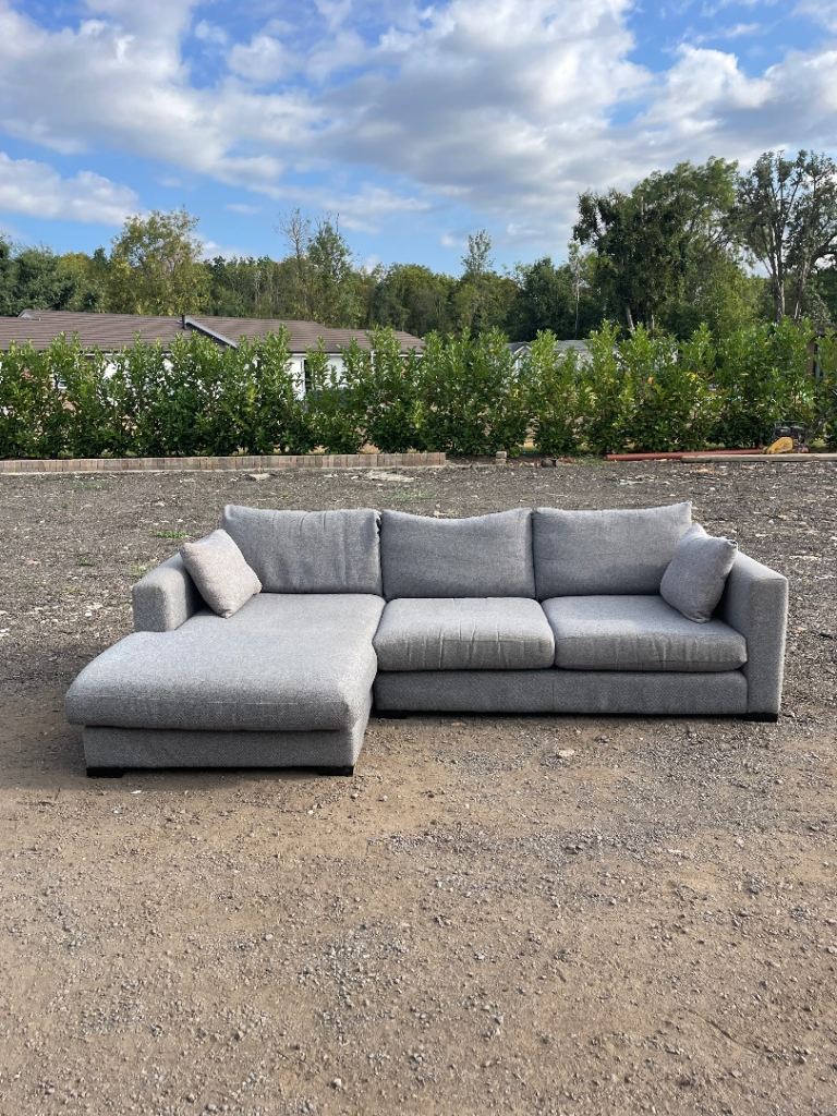 FREE DELIVERY 🥰🚚🥰 SOFA WORKSHOP GREY FABRIC CORNER SOFA GOOD CONDITION 