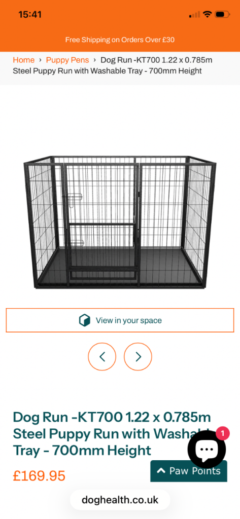 Sectional dog cage/pen