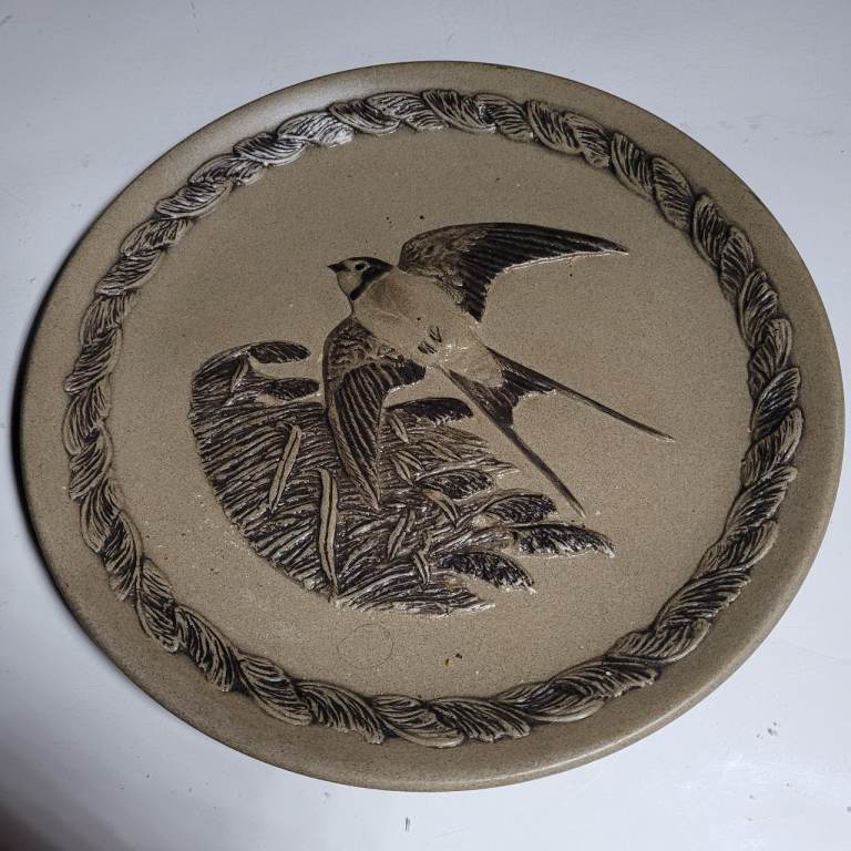 Poole Pottery Stoneware Collector Plate The Swallow 21cm Dia No 3027  of 5000