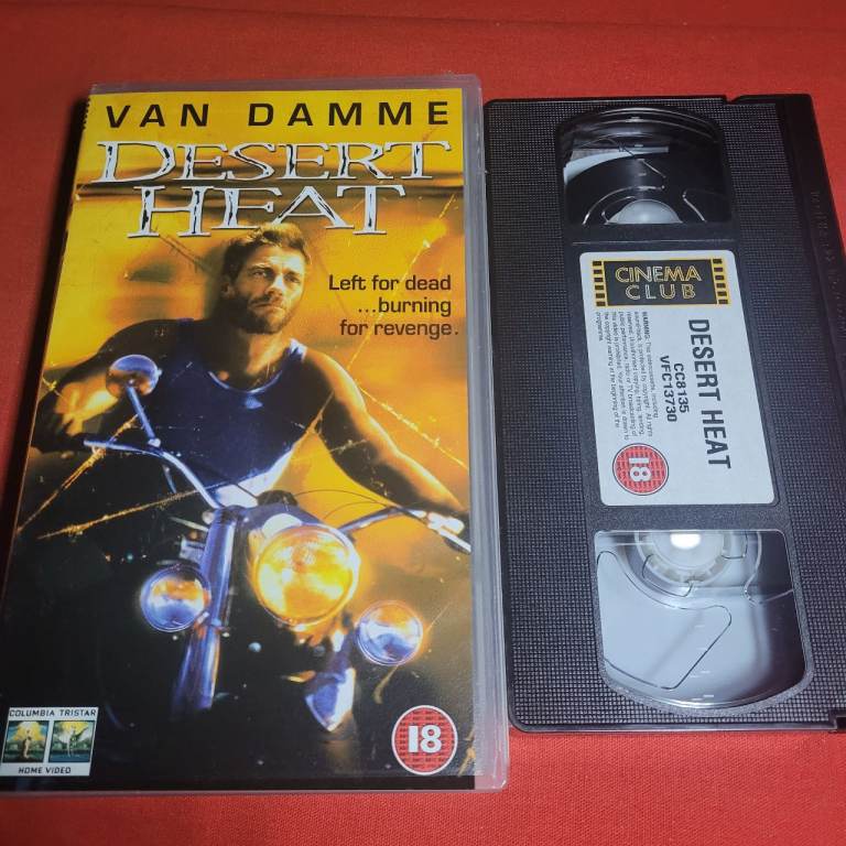 Desert Heat VHS Video - Vintage 2000  Van Damme Action Film Like New q9
