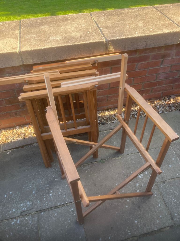 Wooden director chair frames