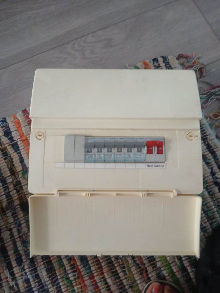 Hager Consumer Unit Fuse Box with MCBs – Good Condition