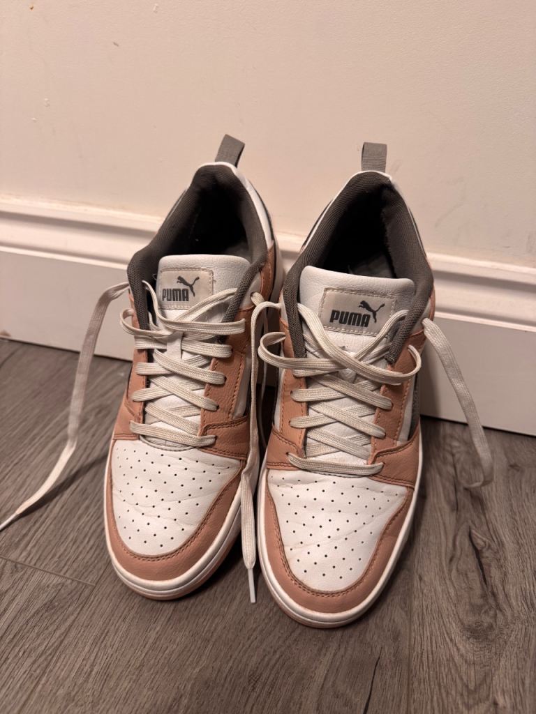 PUMA Unisex Rebound V6 Sneaker 8.5 UK , Rose Quartz Puma White Stormy Slate