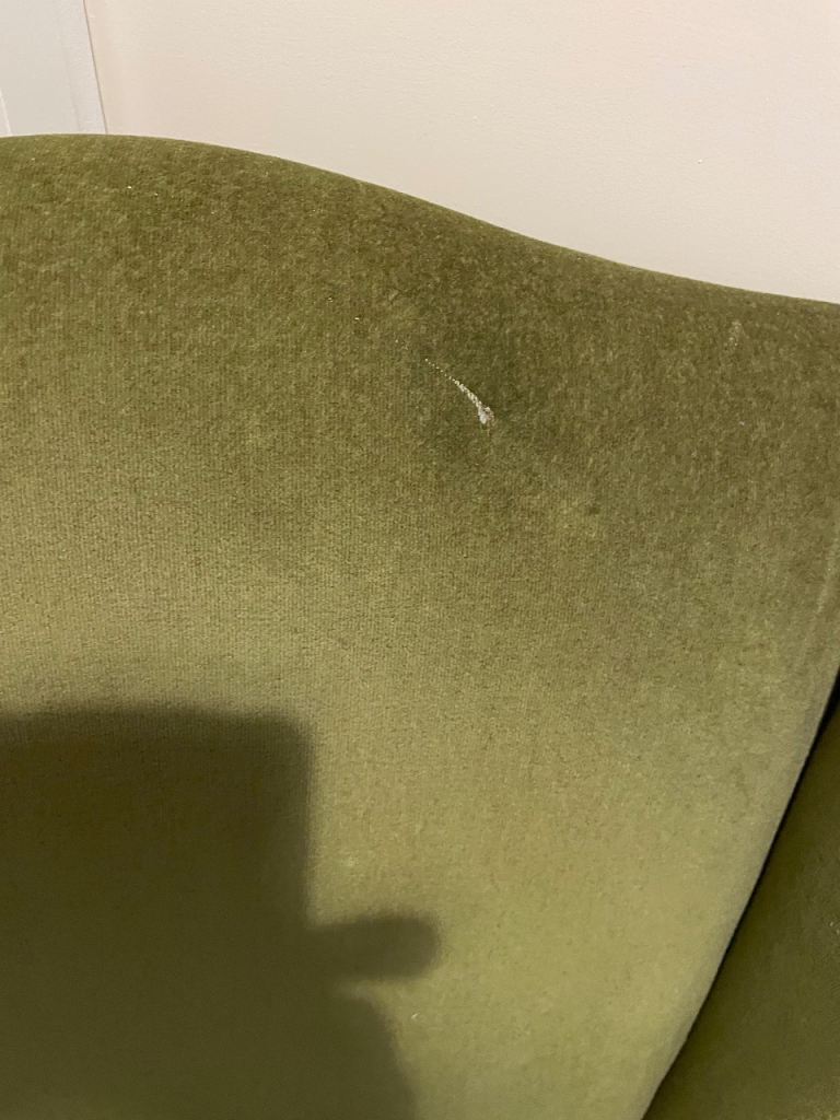 2 High wing back chairs.