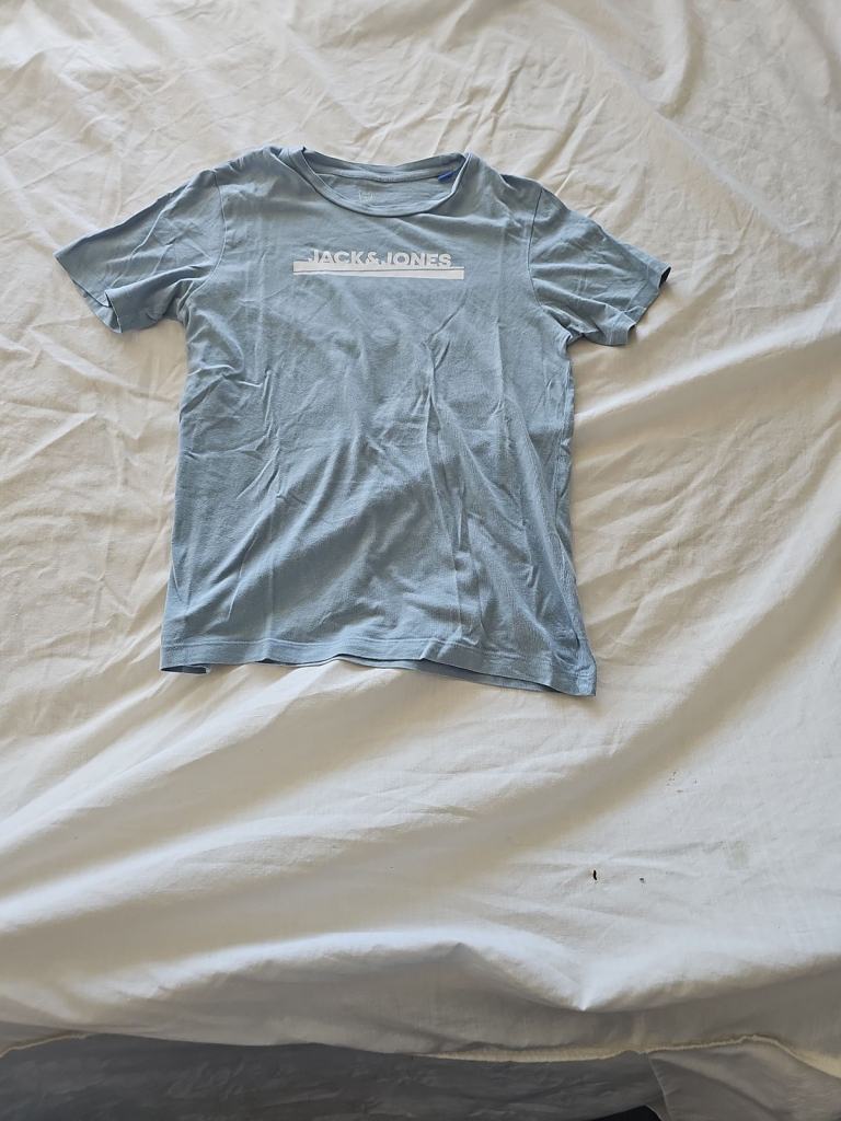 Jack &amp; Jones Junior Logo T-Shirt Blue 12Y  C488