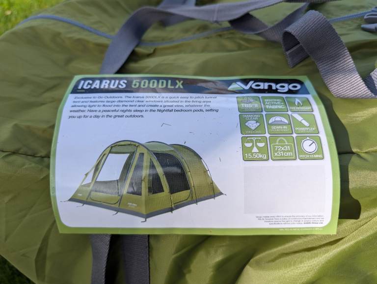 Vango Icarus 500 DLX 5 Man Tent *BARGAIN*