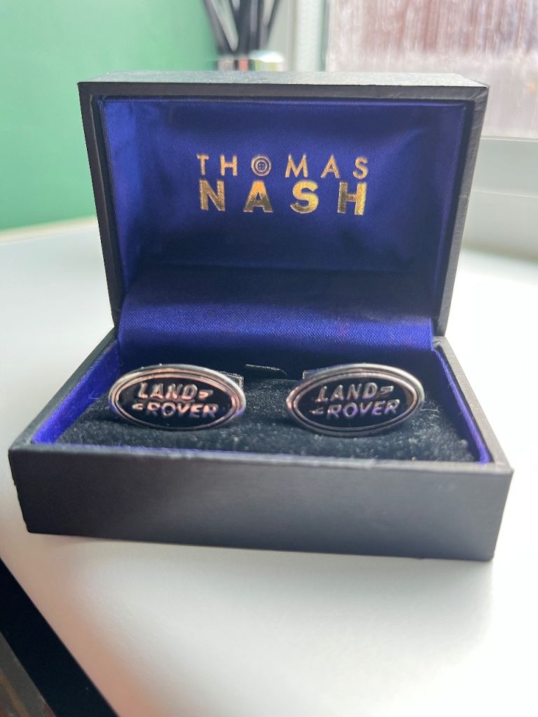 Thomas Nash landrover embossed cufflinks