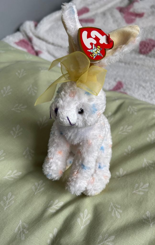 TY beanie bunny teddy with tags 