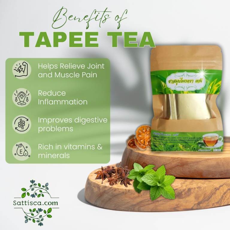 Sattisca Tapee Tea – The Best Thai Herbal Tea for Muscle & Pain Relief UK