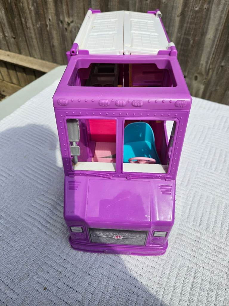 Barbie Purple Food Truck Playset – Good Condition