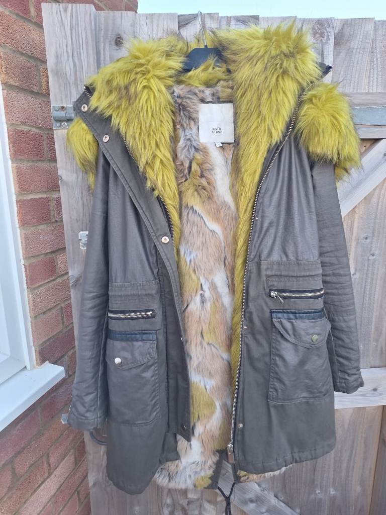 WOW FUR LINED PARKA RIVER ISLAND 
