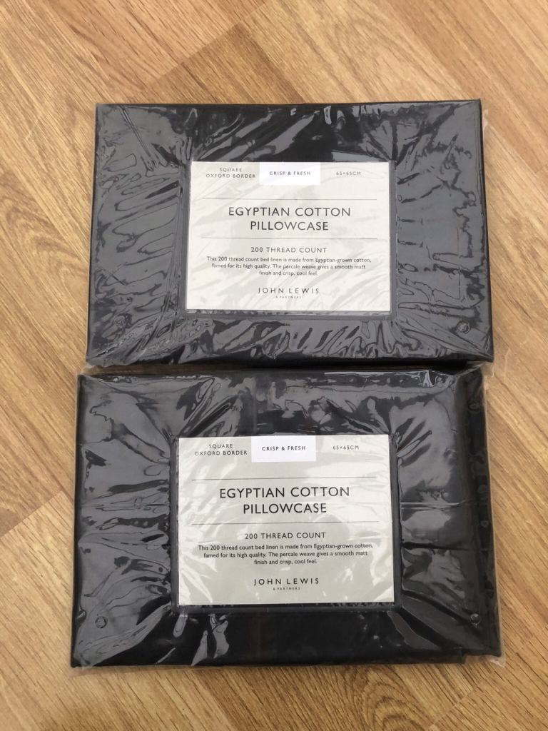 Egyptian cotton square pillow cases new 