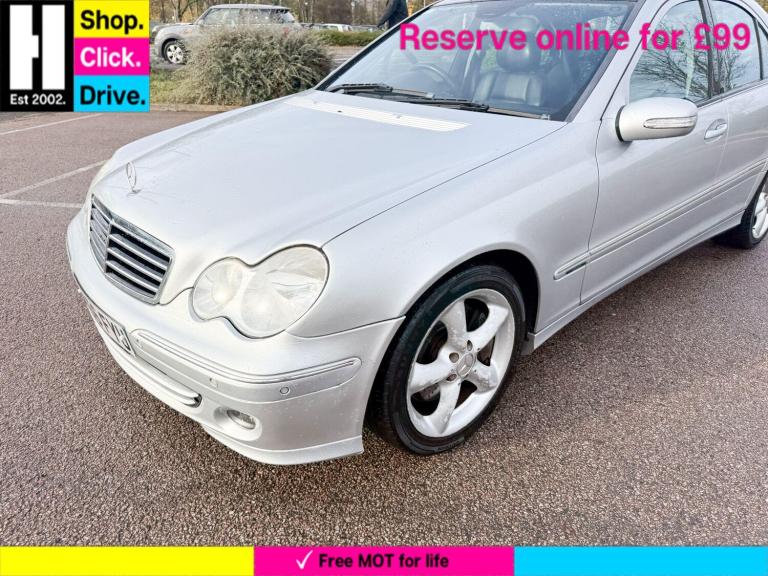 2006 Mercedes-Benz C Class 1.8 C180 Kompressor Avantgarde SE Saloon 4dr Petrol Automatic (193 g/k...