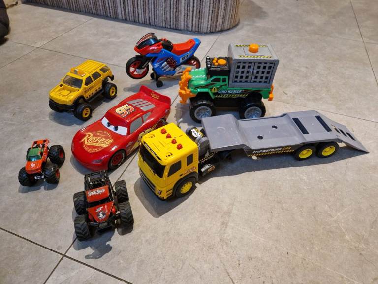 Bundle of trucks and motorbike