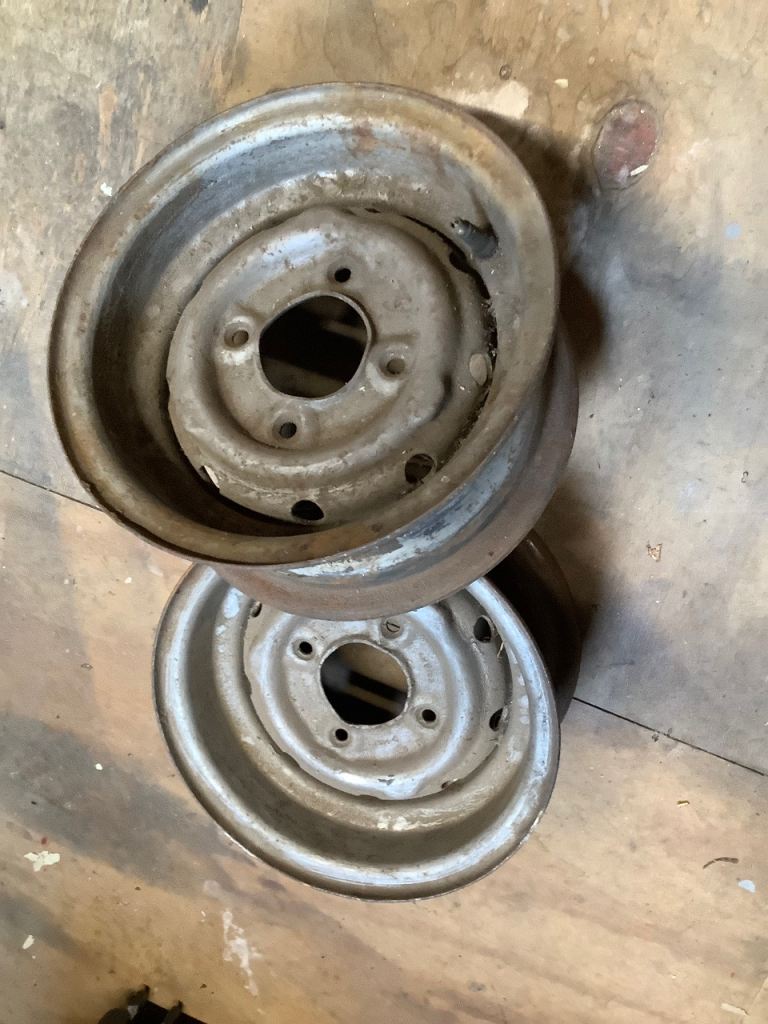 Mini Cooper 10” steel wheels 
