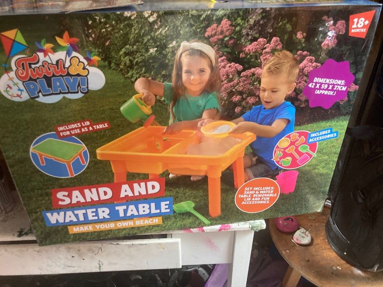 NEW Twirl & Play! Sand and Water Table with Accessories