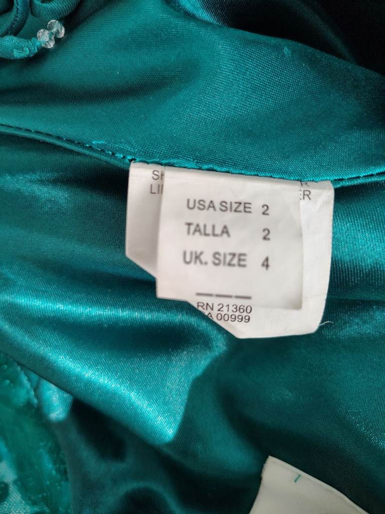 Prom dress - green, size 8