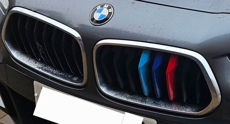 BMW X2 F39 2018-2022 M Color Front Kidney Grille Grill Cover Insert Trim Clips (8 Grille)