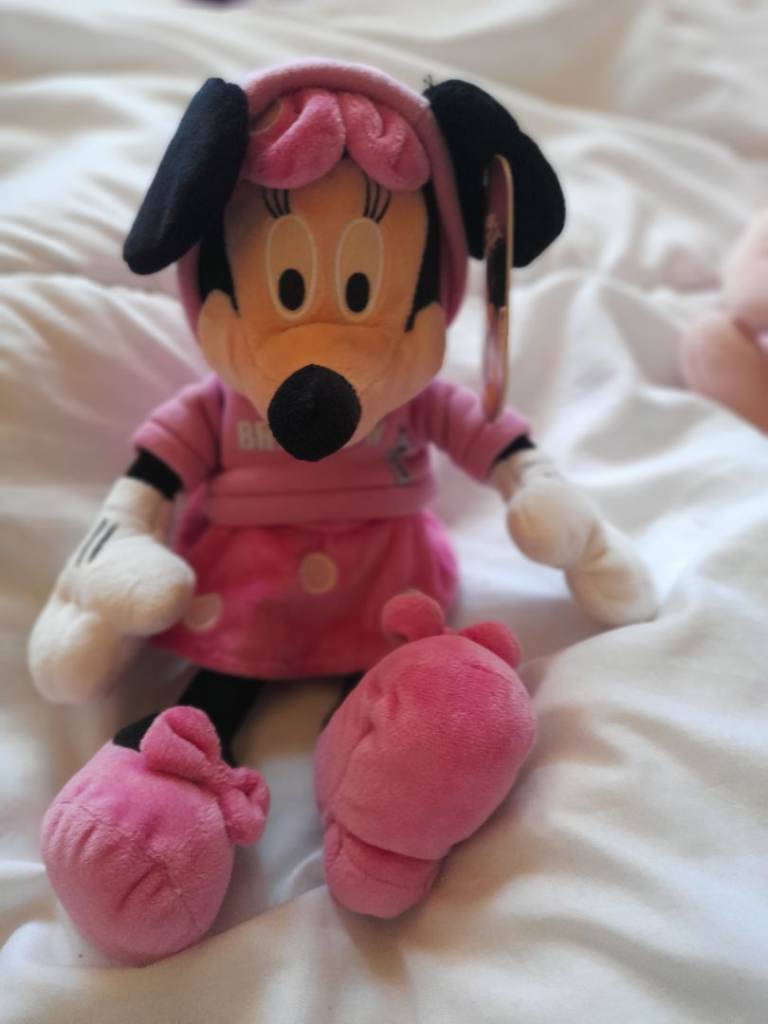 Disney Minnie Mouse Plush Toy - Pink, As Good As New