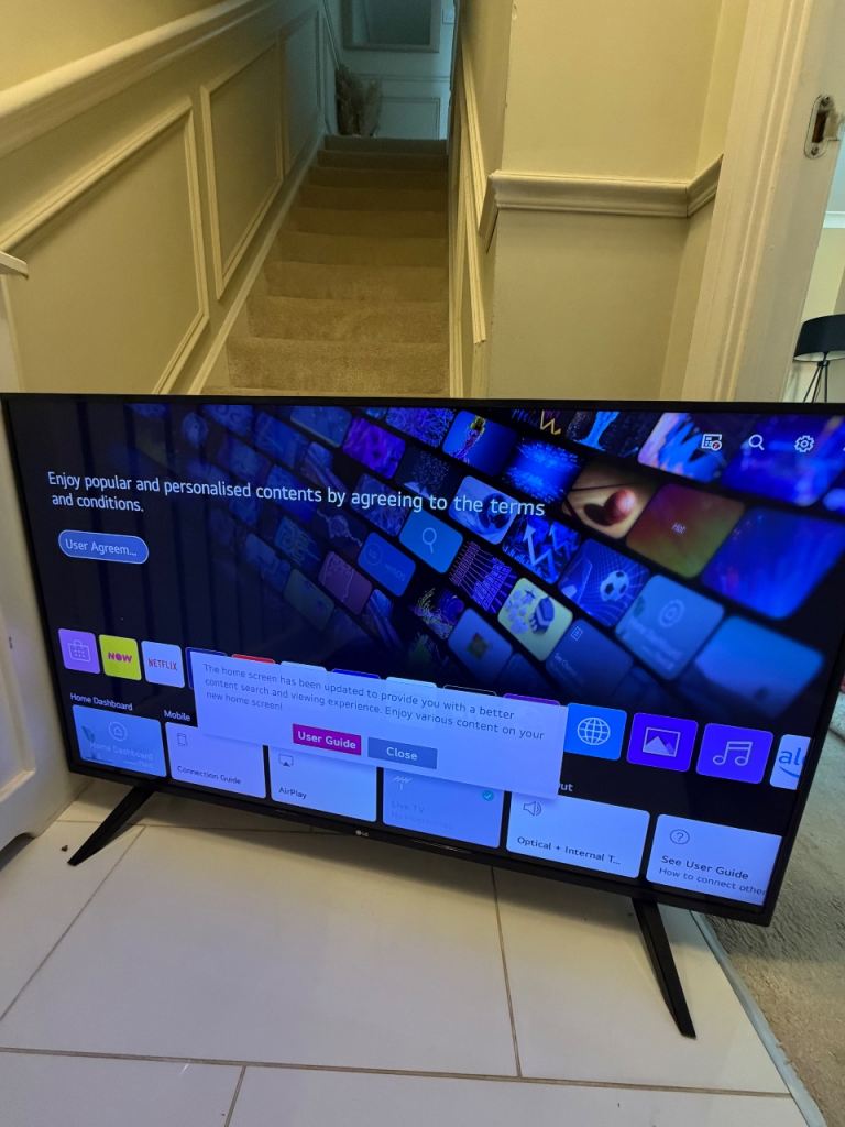 LG 50” Smart TV 4K Ultra HDR HD LED